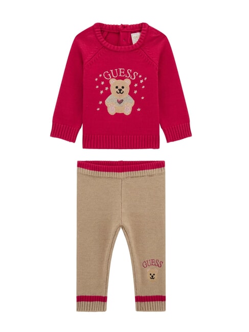 GUESS KIDS Sweatshirt and trousers set cherry passion - Rompers and baby outfits