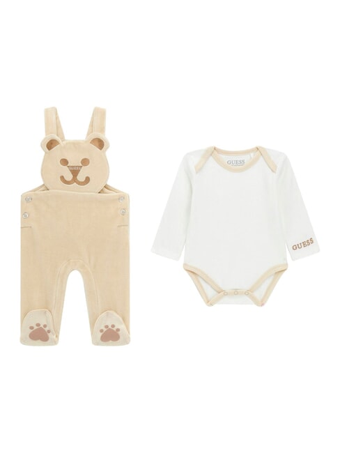 GUESS KIDS Bodysuit and jumpsuit set salt white - Rompers and baby outfits