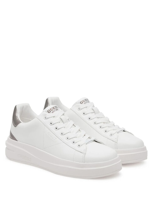 GUESS ELBINA Sneakers white wine gun metal - Women’s shoes