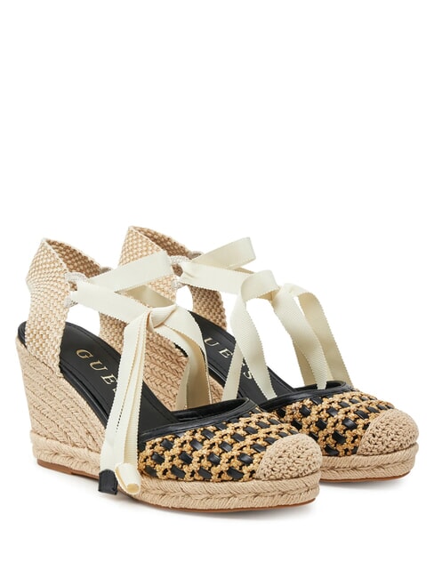 GUESS CYRENAM  High Espadrilles Sandals BLACK - Women’s shoes