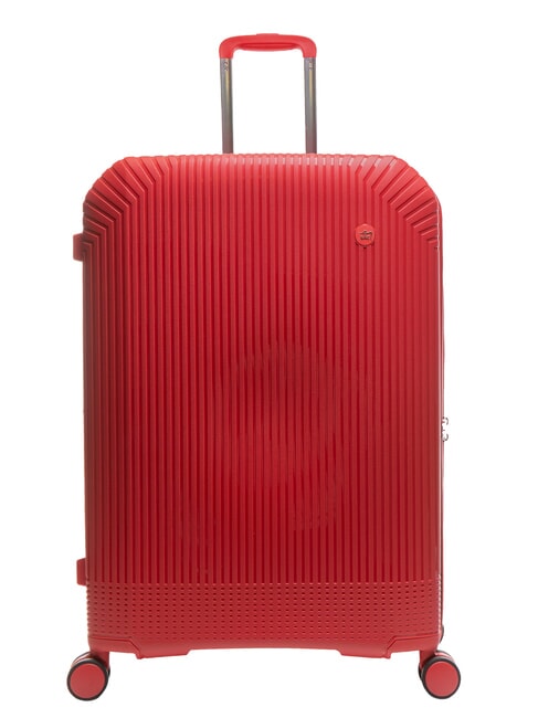 LESAC LIGHT POP 2 Large expandable trolley red jujube - Rigid Trolley Cases