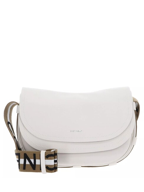 COCCINELLE RAQUEL S Mini shoulder bag, in leather white/skin - Women’s Bags