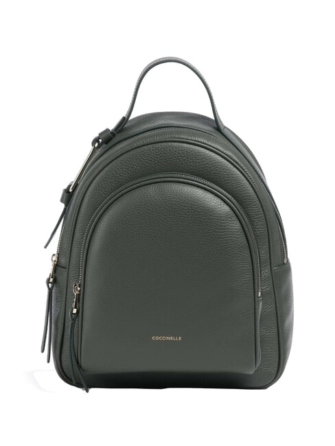 COCCINELLE MALORY  Leather backpack seaweed - Women’s Bags