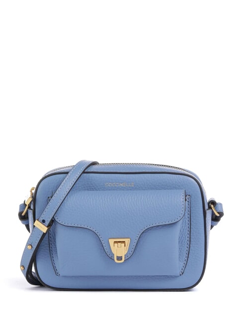 COCCINELLE BEAT SOFT Textured leather mini bag blue - Women’s Bags