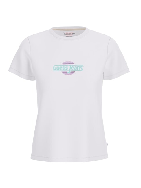 GUESS JEANS SS CN REGULAR Short-sleeved T-shirt purwhite - T-shirt