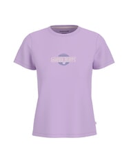 GUESS JEANS SS CN REGULAR Short-sleeved T-shirt lilac flower - T-shirt - 1