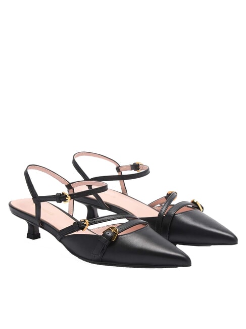 COCCINELLE FERNANDA Leather sling back shoes Black - Women’s shoes