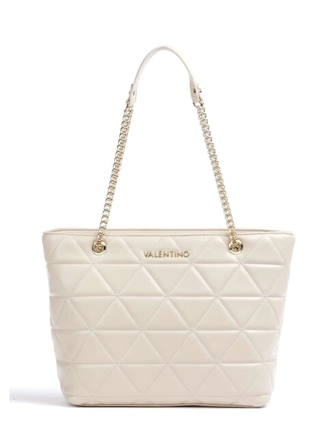 MARIO VALENTINO CARNABY Quilted shopping bag ecru - Women’s Bags