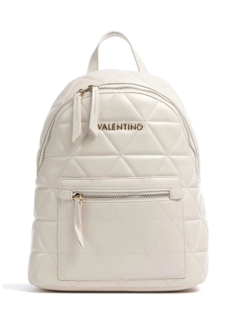 MARIO VALENTINO CARNABY Quilted backpack with pocket ecru - Women’s Bags