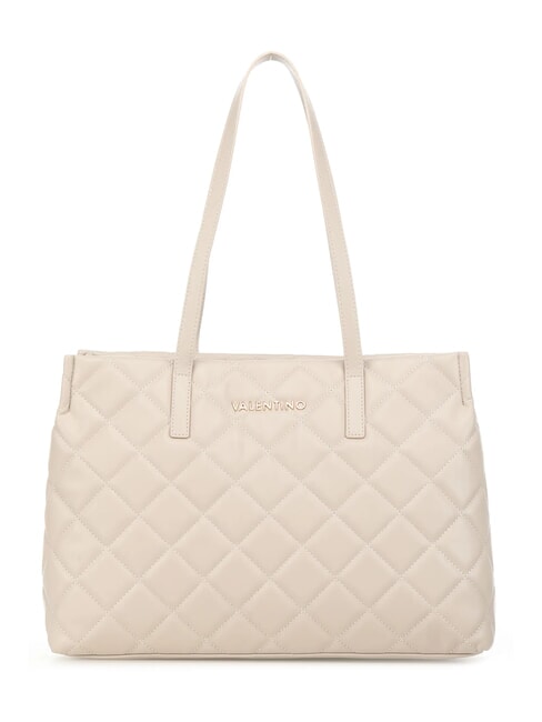 MARIO VALENTINO OCARINA Quilted shopping bag ecru - Women’s Bags