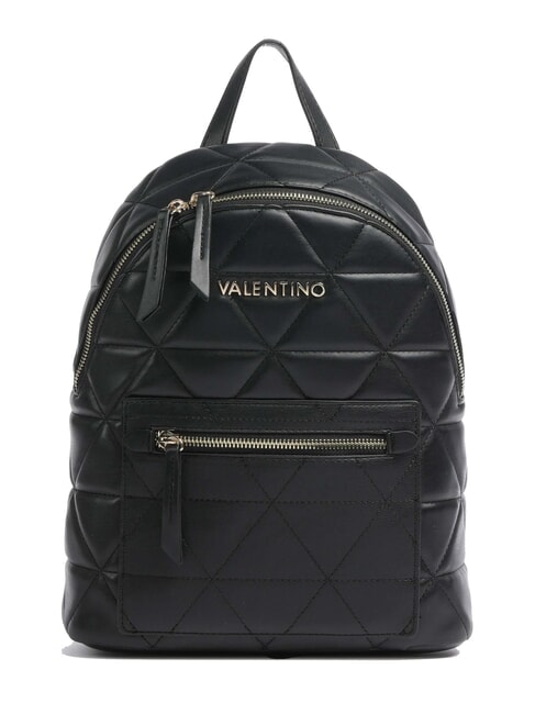 MARIO VALENTINO CARNABY Quilted backpack with pocket black - Women’s Bags