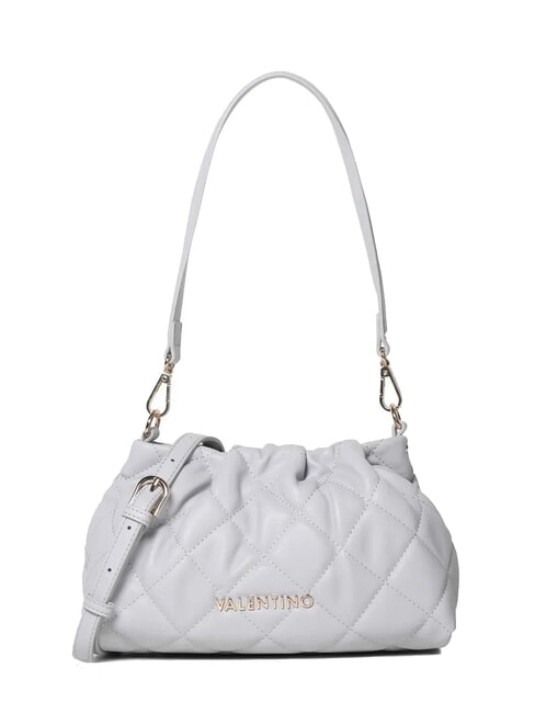 MARIO VALENTINO OCARINA Quilted clutch bag with shoulder strap pearl - Women’s Bags