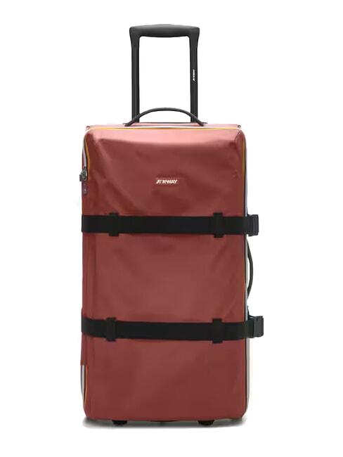KWAY BLOSSAC  Medium Waterproof Trolley red brownish-black p - Semi-rigid Trolley Cases