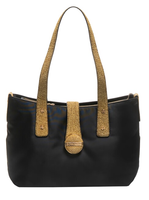 BORBONESE ECLIPSE Shopping Bag black / natural op - Women’s Bags