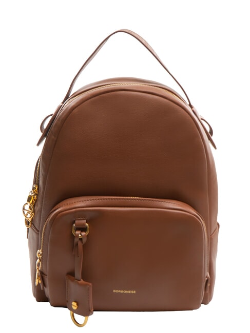 BORBONESE DEJEUNER Leather backpack coconut - Women’s Bags