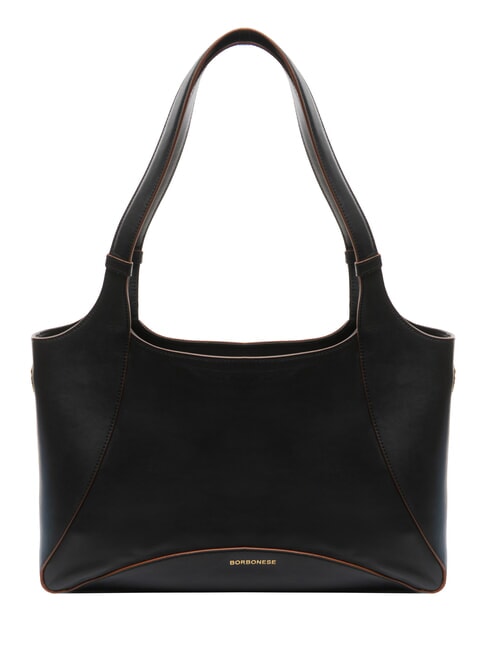 BORBONESE MEDAILLE  Shoulder bag, leather Black - Women’s Bags