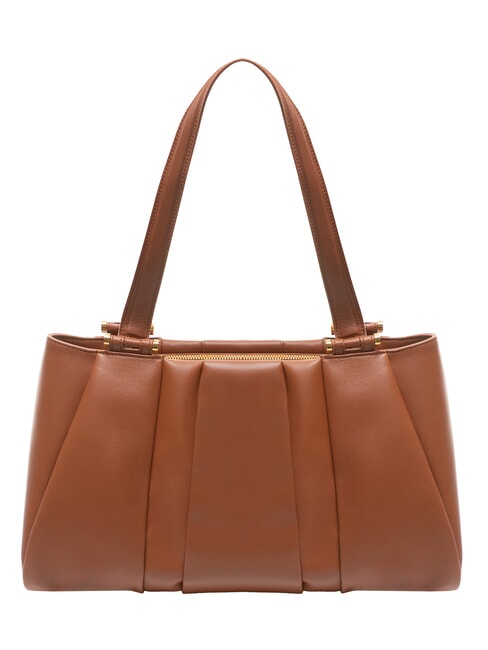 BORBONESE L ECLAIR  Maxi Shoulder Bag, in leather coconut - Women’s Bags
