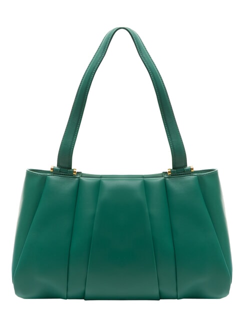 BORBONESE L ECLAIR  Maxi Shoulder Bag, in leather forest - Women’s Bags