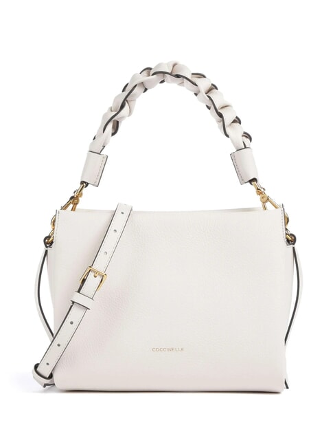 COCCINELLE BOHEME Handbag, with shoulder strap, in leather white/skin - Women’s Bags
