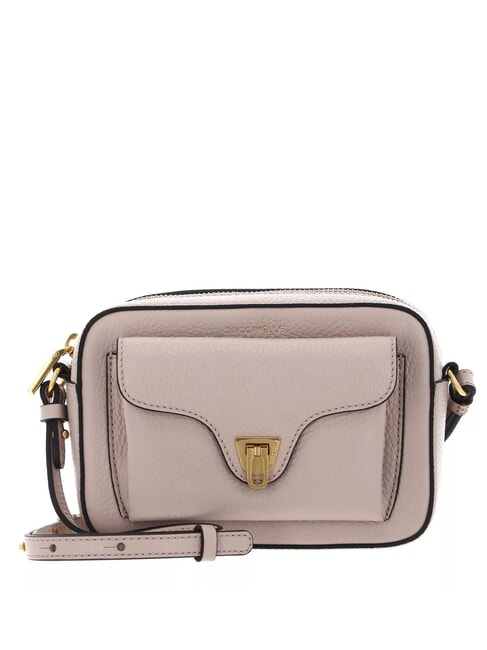 COCCINELLE BEAT SOFT Textured leather mini bag rosette - Women’s Bags