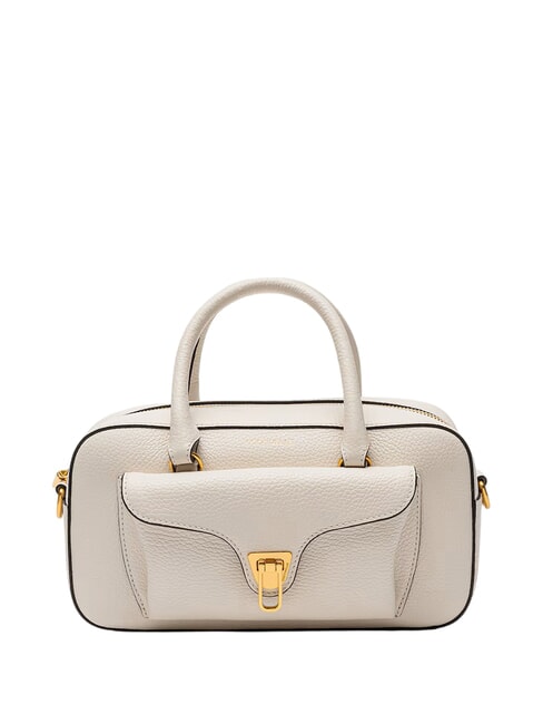 COCCINELLE BEAT SOFT Leather handbag with shoulder strap white - Women’s Bags