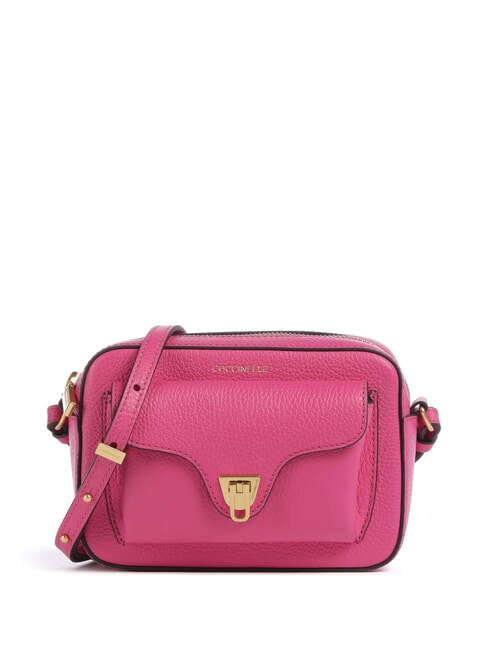 COCCINELLE BEAT SOFT Textured leather mini bag new fuchsia - Women’s Bags