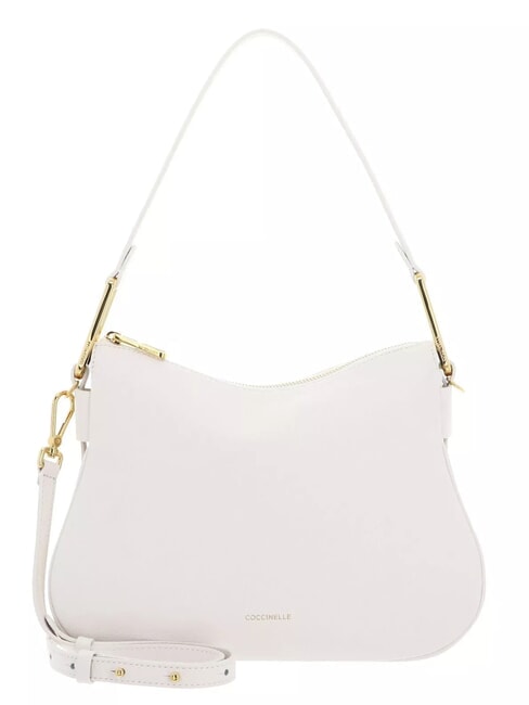 COCCINELLE MAGIE SOFT Leather shoulder bag with shoulder strap white - Women’s Bags