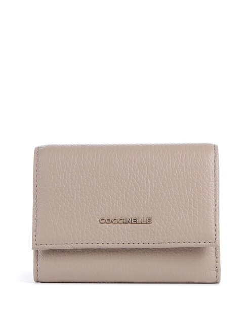 COCCINELLE METALLIC SOFT  Small leather wallet rosette - Women’s Wallets