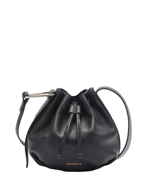 COCCINELLE MALORY  Mini Leather Bucket Black - Women’s Bags