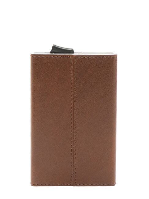 THE BRIDGE STORY Leather card holder brown 14/ruthenium palladium - Men’s Wallets
