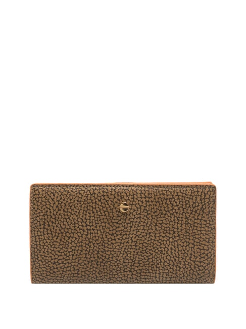 BORBONESE GRAFFITI  Wallet with coin purse natural op/tangerine - Women’s Wallets