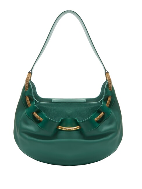 BORBONESE FILO Shoulder bag, leather forest - Women’s Bags