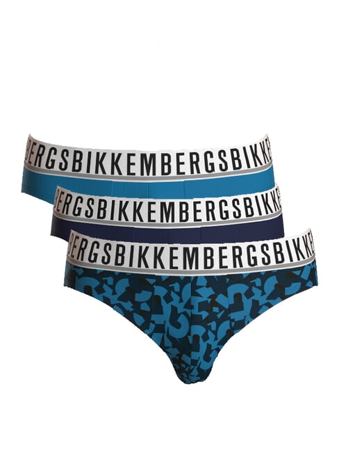 BIKKEMBERGS BRIEF MIX 3 slip ocean - Men's briefs