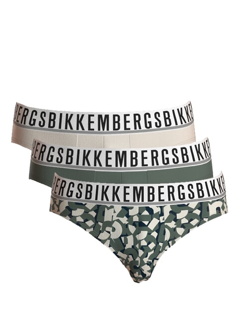BIKKEMBERGS BRIEF MIX 3 slip forest - Men's briefs