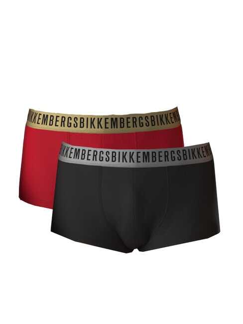 BIKKEMBERGS TRUNK 2 boxers red/black - Men's briefs