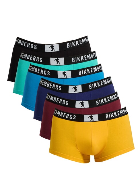 BIKKEMBERGS NEW PUPINO TRUNK 6 boxers multicolor - Men's briefs