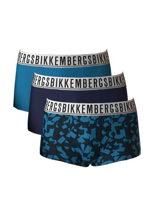 BIKKEMBERGS TRUNK MIX 3 boxers ocean - Men's briefs
