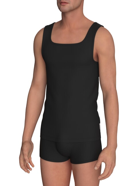 BIKKEMBERGS NEW CLASSIC Ribbed tank top black - T-shirt