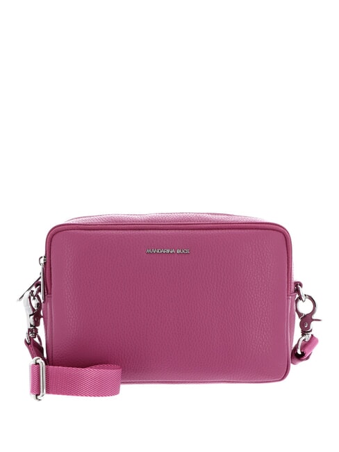 MANDARINA DUCK MELLOW LEATHER Leather camera case bag red violet - Women’s Bags