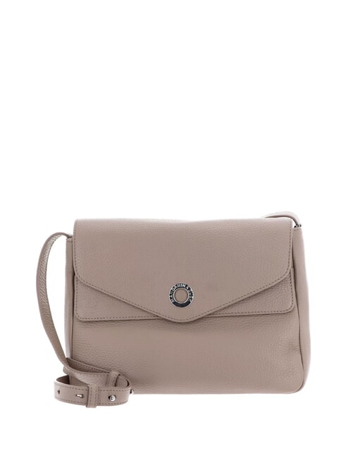 MANDARINA DUCK MELLOW LEATHER Leather bag with flap warm taupe - Women’s Bags