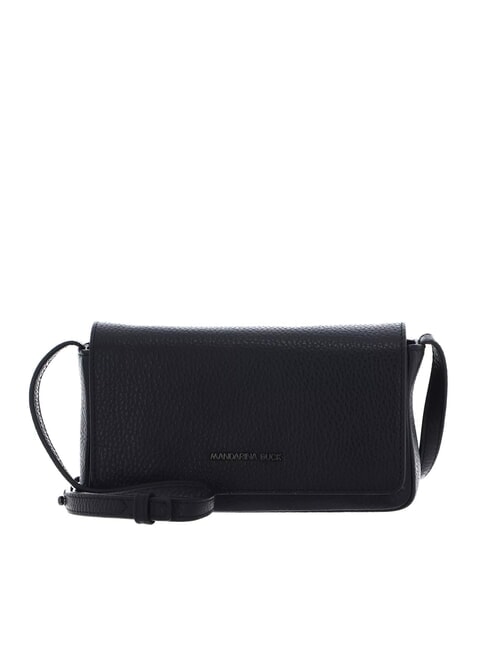 MANDARINA DUCK MELLOW LEATHER Mini leather shoulder bag Black - Women’s Bags