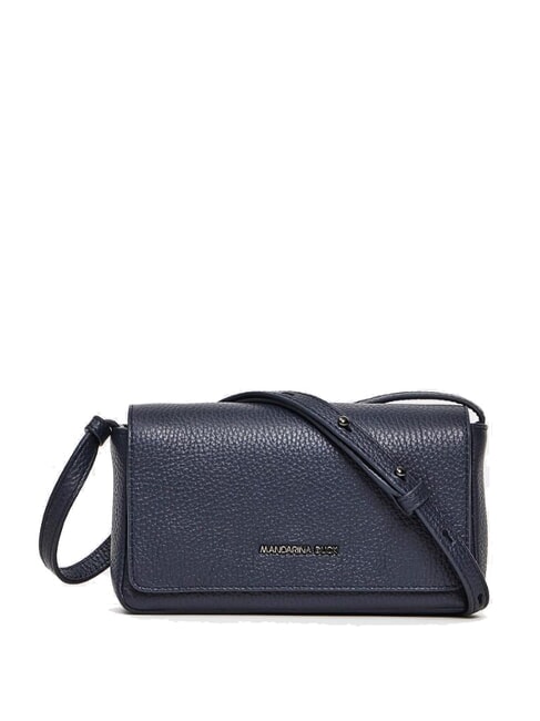 MANDARINA DUCK MELLOW LEATHER Mini leather shoulder bag dressblue - Women’s Bags