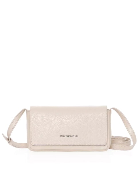 MANDARINA DUCK MELLOW LEATHER Mini leather shoulder bag warm taupe - Women’s Bags