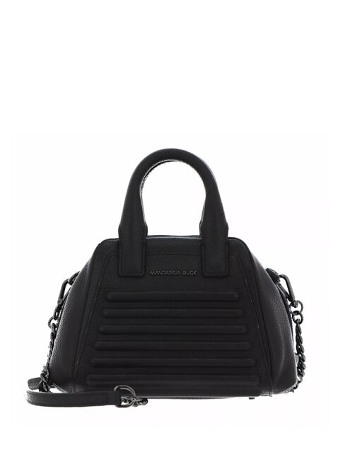 MANDARINA DUCK I-CON Mini leather bag with shoulder strap Black - Women’s Bags