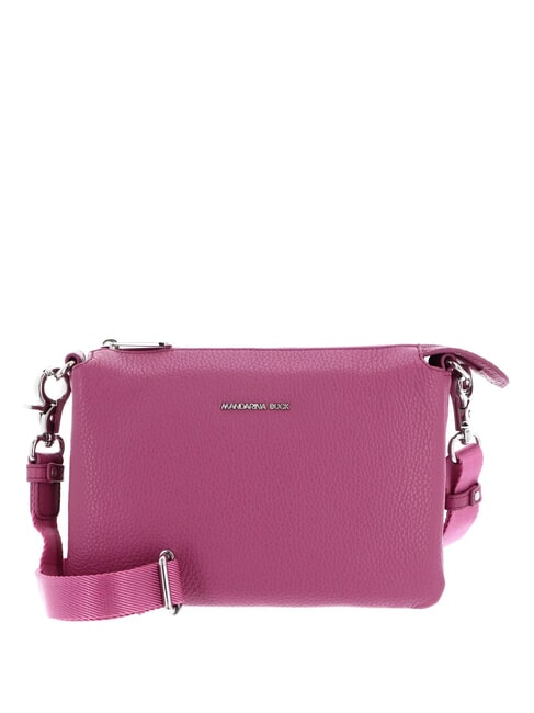 MANDARINA DUCK MELLOW Shoulder bag in leather red violet - Women’s Bags