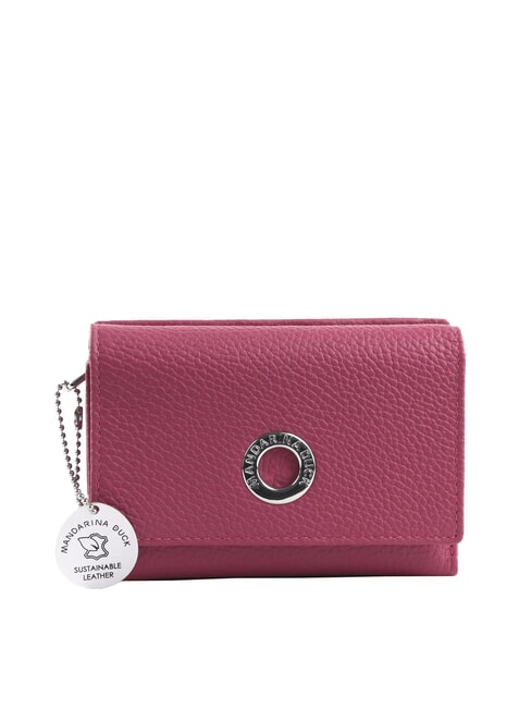 MANDARINA DUCK MELLOW  Medium leather wallet red violet - Women’s Wallets