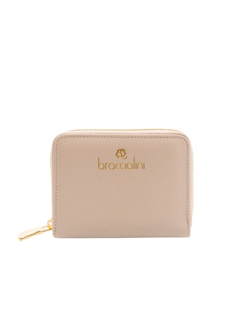 BRACCIALINI BASIC Small zip around leather wallet face powder - Women’s Wallets