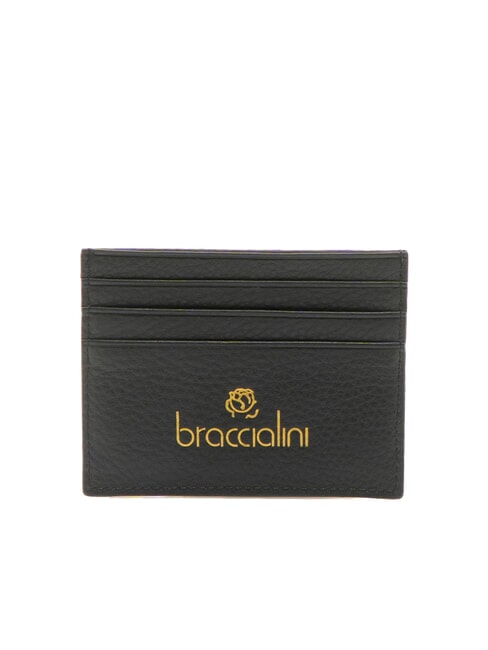 BRACCIALINI BASIC Leather credit card holder black - Women’s Wallets