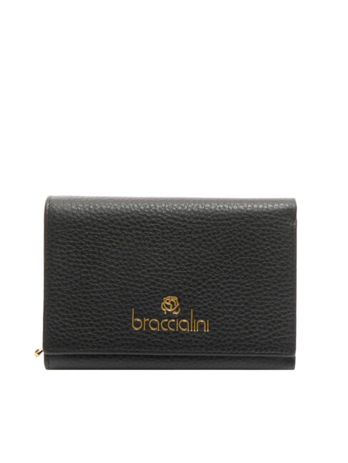 BRACCIALINI BASIC Medium Leather Wallet black - Women’s Wallets