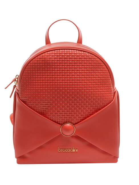 BRACCIALINI NAOMI Round leather backpack red - Women’s Bags